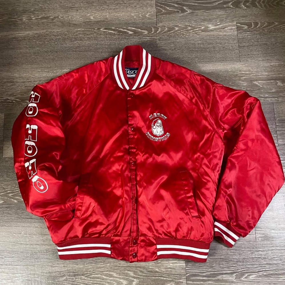 Vintage santa Letterman jacket